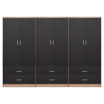 ΝΤΟΥΛΑΠΑ 6ΦΥΛΛΗ REINA ME 6 ΣΥΡΤΑΡΙΑ HM21060.03 ΜΕΛΑΜΙΝΗ ΣΕ ΓΚΡΙ-ΣΟΝΑΜΑ 240x42x181Υεκ