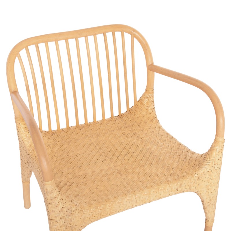 ΠΟΛΥΘΡΟΝΑ ΤΡΑΠΕΖΑΡΙΑΣ ΕΣΩΤ. ΧΩΡΩΝ GIBBON HM9957.01 ΦΥΣΙΚΟ RATTAN 62x55x82Υεκ.