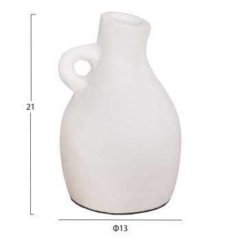 ΔΙΑΚΟΣΜΗΤΙΚΟ ΒΑΖΟ ΣΕΙΡΑ CLAYVON HM4405 ΤΕΡΑΚΟΤΑ ΣΕ ΛΕΥΚΟ Φ13x21Υεκ.