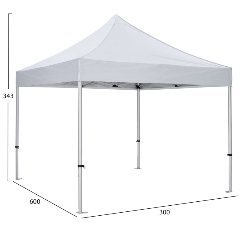 GAZEBO ΕΠΑΓΓΕΛΜΑΤΙΚΟ ΒΑΡΕΩΣ ΤΥΠΟΥ MATTHEW-AL HM6313 ΠΤΥΣΣΟΜΕΝΟ ΑΛΟΥΜΙΝΙΟΥ 3x3x3,4Y