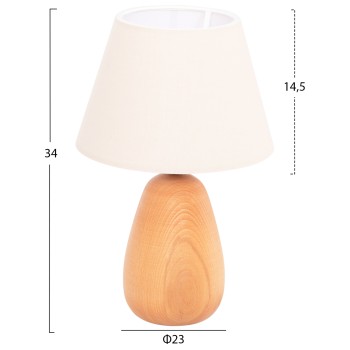 ΕΠΙΤΡΑΠΕΖΙΟ ΦΩΤΙΣΤΙΚΟ CONNI HM4710 ΕΚΡΟΥ ΚΑΠΕΛΟ-ΞΥΛΙΝΗ ΒΑΣΗ Φ23x34Υεκ.