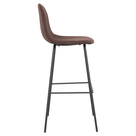 ΣΚΑΜΠΟ ΜΠΑΡ VINCENT HM8579.23 ΚΑΦΕ ΥΦΑΣΜΑ-ΜΑΥΡΟΣ ΜΕΤΑΛΛΙΚΟΣ ΣΚΕΛΕΤΟΣ 47x46x104Υεκ. ΣΚΑΜΠΟ ΜΠΑΡ VINCENT HM8579.23 ΚΑΦΕ ΥΦΑΣΜΑ-ΜΑΥΡΟΣ ΜΕΤΑΛΛΙΚΟΣ ΣΚΕΛΕΤΟΣ 47x46x104Υεκ.