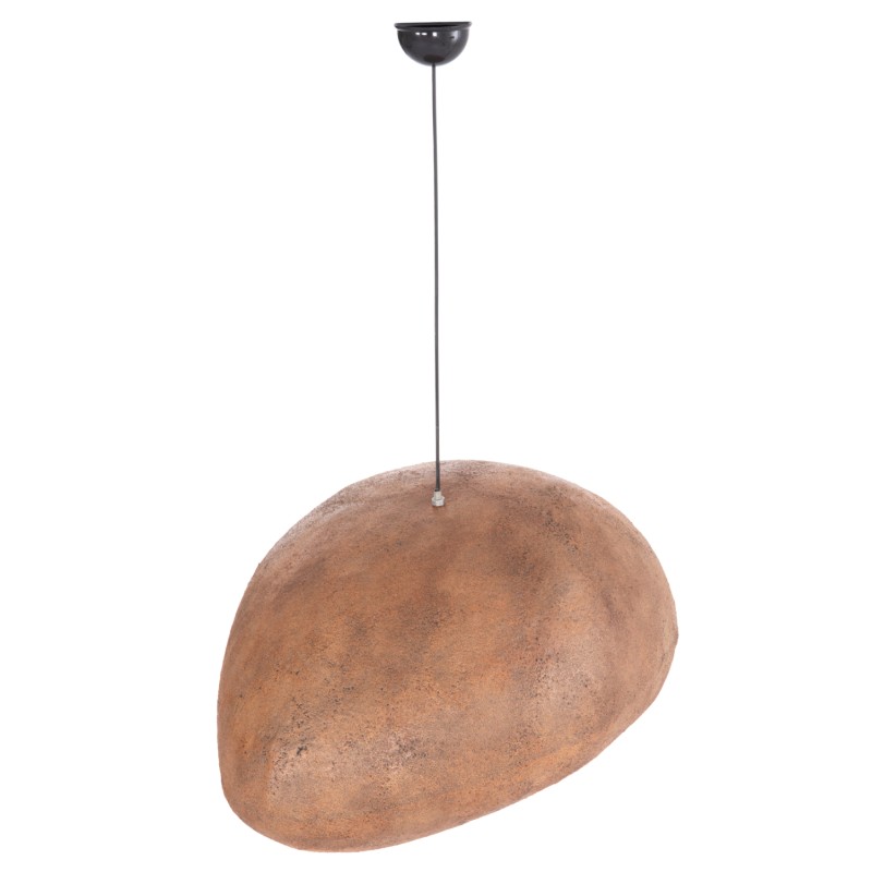 ΦΩΤΙΣΤΙΚΟ ΟΡΟΦΗΣ ΜΕ ΟΨΗ ΠΕΤΡΑΣ STONER (L) HM4419 ΣΚΟΥΡΟ ΜΠΕΖ 73x55x40Υεκ.