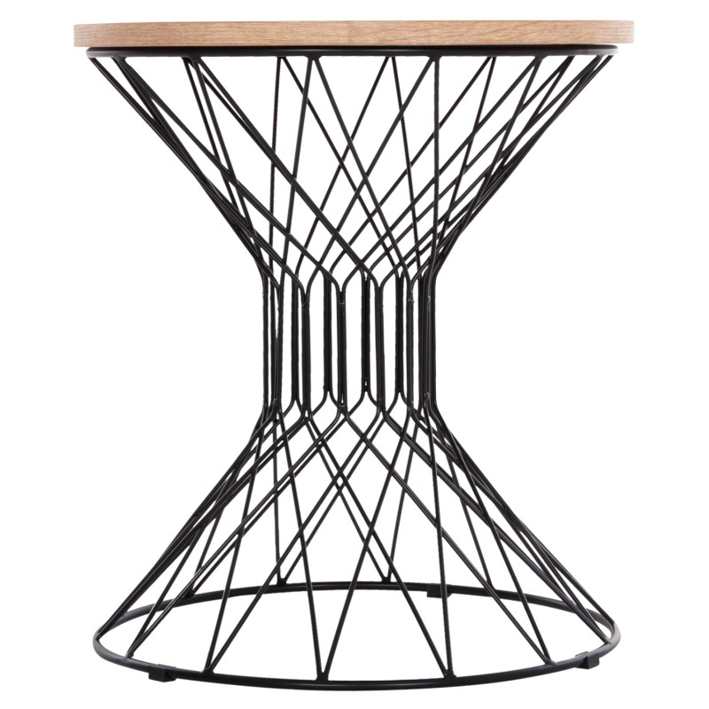 ΒΟΗΘΗΤΙΚΟ ΤΡΑΠΕΖΙ ΣΑΛΟΝΙΟΥ KEON HM18038.03 MDF TOP ΣΕ ΣΟΝΑΜΑ-ΜΕΤΑΛΛΟ Φ45x50Υεκ.