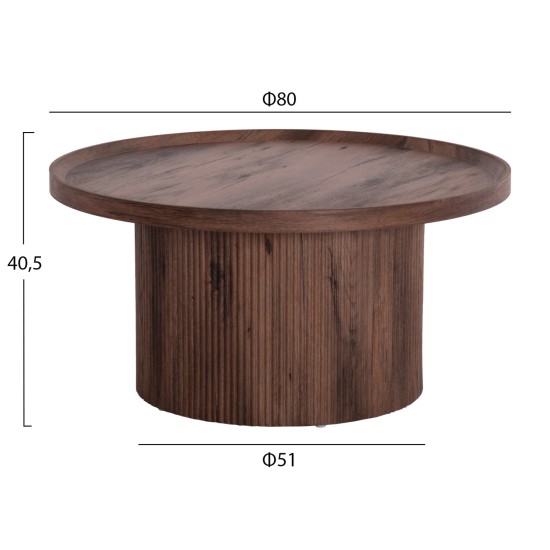 ΤΡΑΠΕΖΙ ΣΑΛΟΝΙΟΥ MARGON HM18026 MDF ΣΕ ΣΚΟΥΡΟ ΚΑΦΕ ΞΥΛΟΥ Φ80x40,5Υεκ. ΤΡΑΠΕΖΙ ΣΑΛΟΝΙΟΥ MARGON HM18026 MDF ΣΕ ΣΚΟΥΡΟ ΚΑΦΕ ΞΥΛΟΥ Φ80x40,5Υεκ.