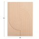 ΠΙΝΑΚΑΣ ΟΡΘΟΓΩΝΙΟΣ ΣΕΙΡΑ SANTORINI HM4521 MDF ΣΕ ΜΠΕΖ ΧΡΩΜΑ 60x4(πάχος)x80Υεκ.