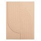 ΠΙΝΑΚΑΣ ΟΡΘΟΓΩΝΙΟΣ ΣΕΙΡΑ SANTORINI HM4521 MDF ΣΕ ΜΠΕΖ ΧΡΩΜΑ 60x4(πάχος)x80Υεκ.