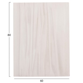 ΠΙΝΑΚΑΣ ΟΡΘΟΓΩΝΙΟΣ ΣΕΙΡΑ SANTORINI HM4518 MDF ΣΕ ΥΠΟΛΕΥΚΟ ΧΡΩΜΑ 60x4(πάχος)x80Υεκ.