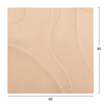 ΠΙΝΑΚΑΣ ΤΕΤΡΑΓΩΝΟΣ ΣΕΙΡΑ SANTORINI HM4520 MDF ΣΕ ΜΠΕΖ ΧΡΩΜΑ 80x4(πάχος)x80Υεκ.