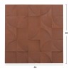 ΠΙΝΑΚΑΣ ΤΕΤΡΑΓΩΝΟΣ ΣΕΙΡΑ SANTORINI HM4524 MDF ΣΕ ΚΑΦΕ ΧΡΩΜΑ 80x5(πάχος)x80Υεκ.