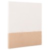 ΠΙΝΑΚΑΣ ΤΕΤΡΑΓΩΝΟΣ ΣΕΙΡΑ SANTORINI HM4519 MDF ΣΕ ΥΠΟΛΕΥΚΟ-ΚΑΦΕ ΧΡΩΜΑ 80x4(πάχος)x80Υεκ.