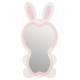 ΠΑΙΔΙΚΟΣ ΚΑΘΡΕΦΤΗΣ ΔΑΠΕΔΟΥ BUNNY HM4489.01 MDF ΡΟΖ & ΛΕΥΚΟ-ΜΑΥΡΟ STAND 80x162Υεκ.