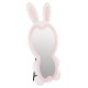 ΠΑΙΔΙΚΟΣ ΚΑΘΡΕΦΤΗΣ ΔΑΠΕΔΟΥ BUNNY HM4489.01 MDF ΡΟΖ & ΛΕΥΚΟ-ΜΑΥΡΟ STAND 80x162Υεκ.