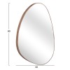 ΚΑΘΡΕΠΤΗΣ ΤΟΙΧΟΥ IRREGU HM4487.03 ΜΕ ΠΛΑΙΣΙΟ MDF ΦΥΣΙΚΟ ΧΡΩΜΑ ΞΥΛΟΥ 60x80Υεκ.