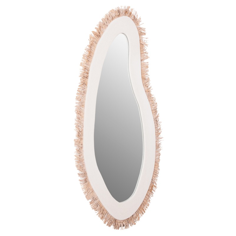 ΚΑΘΡΕΠΤΗΣ ΤΟΙΧΟΥ ΣΕΙΡΑ SANTORINI HM4525 MDF ΥΠΟΛΕΥΚΟ-ΔΙΑΚΟΣΜΗΣΗ ΣΕ ΜΠΕΖ 63x1,8x120Υεκ.