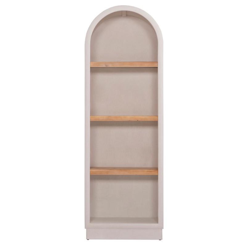 ΡΑΦΙΕΡΑ ΣΕΙΡΑ SANTORINI HM18045 MDF ΥΠΟΛΕΥΚΟ-ΡΑΦΙΑ ΞΥΛΟ ΕΛΑΤΟΥ ΦΥΣΙΚΟ 60x38,5x179Υεκ.