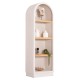 ΡΑΦΙΕΡΑ ΣΕΙΡΑ SANTORINI HM18045 MDF ΥΠΟΛΕΥΚΟ-ΡΑΦΙΑ ΞΥΛΟ ΕΛΑΤΟΥ ΦΥΣΙΚΟ 60x38,5x179Υεκ.