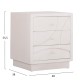ΚΟΜΟΔΙΝΟ ΣΕΙΡΑ SANTORINI HM18047 MDF ΣΕ ΥΠΟΛΕΥΚΟ ΧΡΩΜΑ-3 ΣΥΡΤΑΡIA 48x38x55,5Υεκ.