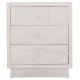 ΚΟΜΟΔΙΝΟ ΣΕΙΡΑ SANTORINI HM18047 MDF ΣΕ ΥΠΟΛΕΥΚΟ ΧΡΩΜΑ-3 ΣΥΡΤΑΡIA 48x38x55,5Υεκ.