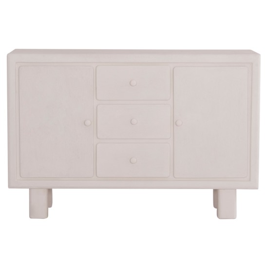 ΜΠΟΥΦΕΣ ΣΕΙΡΑ SANTORINI HM18048 MDF ΣΕ ΥΠΟΛΕΥΚΟ ΧΡΩΜΑ-3 ΣΥΡΤΑΡΙΑ & 2 ΠΟΡΤΕΣ 120x38x80Υεκ.