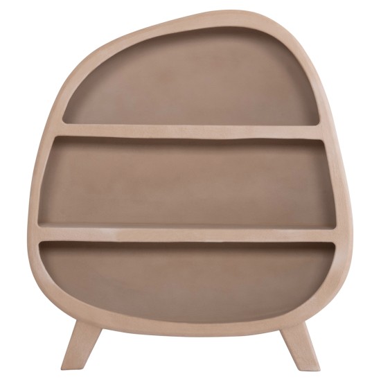 ΡΑΦΙΕΡΑ ΣΕΙΡΑ SANTORINI HM18060.02 MDF ΣΕ ΚΑΦΕ ΧΡΩΜΑ 120x38x133Υεκ.