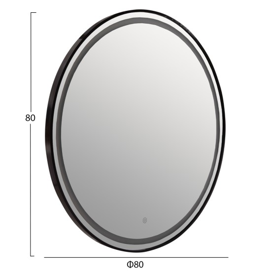 ΚΑΘΡΕΠΤΗΣ ΤΟΙΧΟΥ ΣΤΡΟΓΓΥΛΟΣ ROUNDER HM4503.01 ΑΛΟΥΜΙΝΙΟ ΣΕ ΜΑΥΡΟ-ΦΩΤΙΣΜΟΣ LED Φ80εκ. ΚΑΘΡΕΠΤΗΣ ΤΟΙΧΟΥ ΣΤΡΟΓΓΥΛΟΣ ROUNDER HM4503.01 ΑΛΟΥΜΙΝΙΟ ΣΕ ΜΑΥΡΟ-ΦΩΤΙΣΜΟΣ LED Φ80εκ.