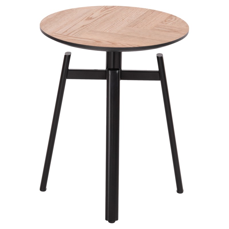 ΒΟΗΘΗΤΙΚΟ ΤΡΑΠΕΖΑΚΙ NORTON HM18036.03 ΜΕΤΑΛΛΙΚΑ ΠΟΔΙΑ ΜΑΥΡΑ-MDF TOP SONAMA Φ45x55,5Υεκ