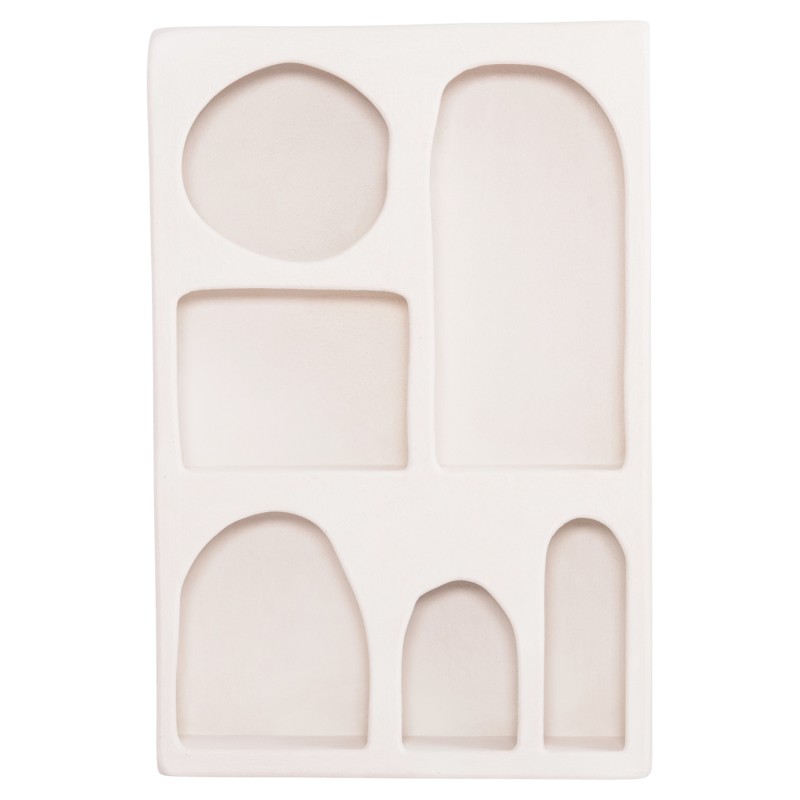 ΡΑΦΙΕΡΑ-ΚΟΜΜΟ ΣΕΙΡΑ SANTORINI HM18059 MDF ΣΕ ΥΠΟΛΕΥΚΟ 80x18x120Υεκ.