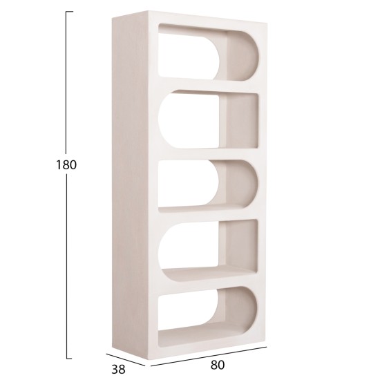 ΒΙΒΛΙΟΘΗΚΗ ΣΕΙΡΑ SANTORINI HM18062 MDF ΣΕ ΥΠΟΛΕΥΚΟ ΧΡΩΜΑ 80x38x180Yεκ. ΒΙΒΛΙΟΘΗΚΗ ΣΕΙΡΑ SANTORINI HM18062 MDF ΣΕ ΥΠΟΛΕΥΚΟ ΧΡΩΜΑ 80x38x180Yεκ.