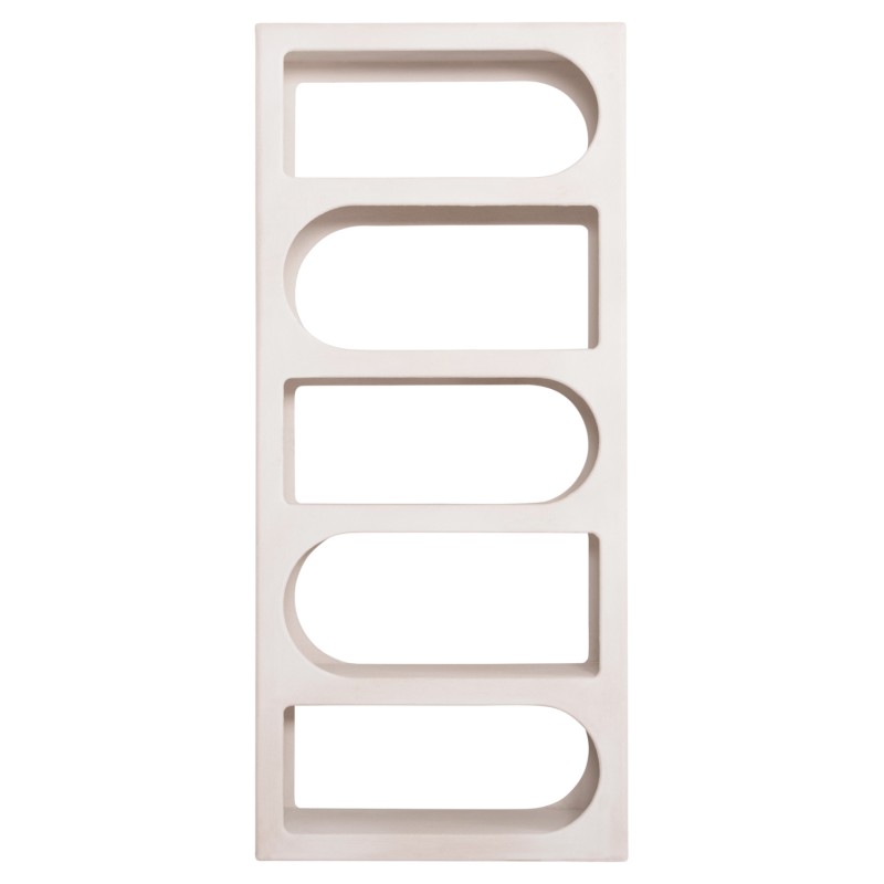 ΒΙΒΛΙΟΘΗΚΗ ΣΕΙΡΑ SANTORINI HM18062 MDF ΣΕ ΥΠΟΛΕΥΚΟ ΧΡΩΜΑ 80x38x180Yεκ.