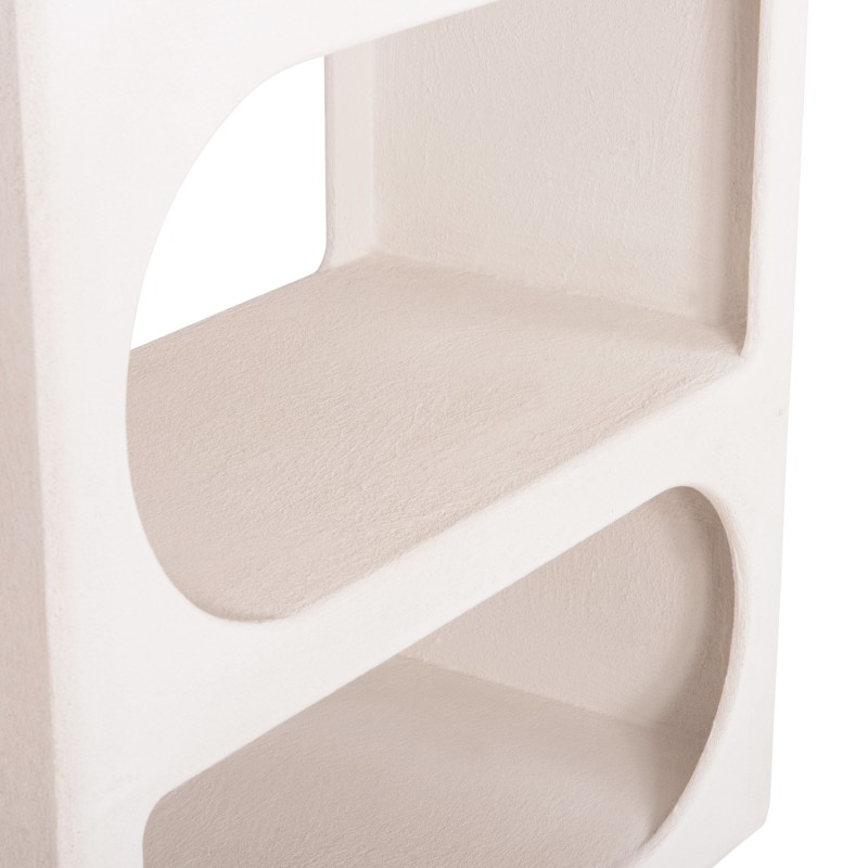 ΒΙΒΛΙΟΘΗΚΗ ΣΕΙΡΑ SANTORINI HM18062 MDF ΣΕ ΥΠΟΛΕΥΚΟ ΧΡΩΜΑ 80x38x180Yεκ.