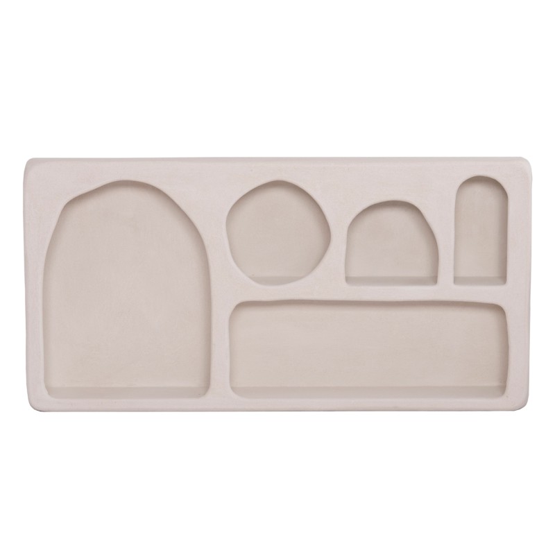 ΡΑΦΙ ΤΟΙΧΟΥ ΣΕΙΡΑ SANTORINI HM18063.01 MDF ΣΕ ΥΠΟΛΕΥΚΟ 120x18x60Υεκ.