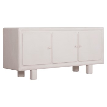 ΜΠΟΥΦΕΣ ΣΕΙΡΑ SANTORINI HM18068 MDF ΣΕ ΥΠΟΛΕΥΚΟ ΧΡΩΜΑ-3 ΠΟΡΤΕΣ 140x38x64Υεκ.