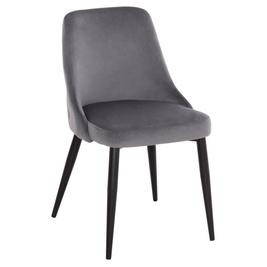 ΚΑΡΕΚΛΑ SERENITY HM8527.11 ΒΕΛΟΥΔΟ ΓΚΡΙ ΜΕ ΜΑΥΡΑ ΜΕΤΑΛΛΙΚΑ ΠΟΔΙΑ 51x54x83,5Υεκ. ΚΑΡΕΚΛΑ SERENITY HM8527.11 ΒΕΛΟΥΔΟ ΓΚΡΙ ΜΕ ΜΑΥΡΑ ΜΕΤΑΛΛΙΚΑ ΠΟΔΙΑ 51x54x83,5Υεκ.