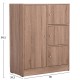 ΝΤΟΥΛΑΠΙ ΜΕ 4 ΑΠΟΘ.ΧΩΡΟΥΣ MATIN HM2479.02 SONAMA OAK ΜΕΛΑΜΙΝΗ 80x39,5x99,5Υεκ.