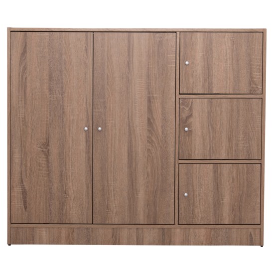 ΝΤΟΥΛΑΠΙ ΜΕ 4 ΑΠΟΘ.ΧΩΡΟΥΣ MATIN HM2480.02 SONAMA OAK ΜΕΛΑΜΙΝΗ 117x39,5x99,5Υεκ