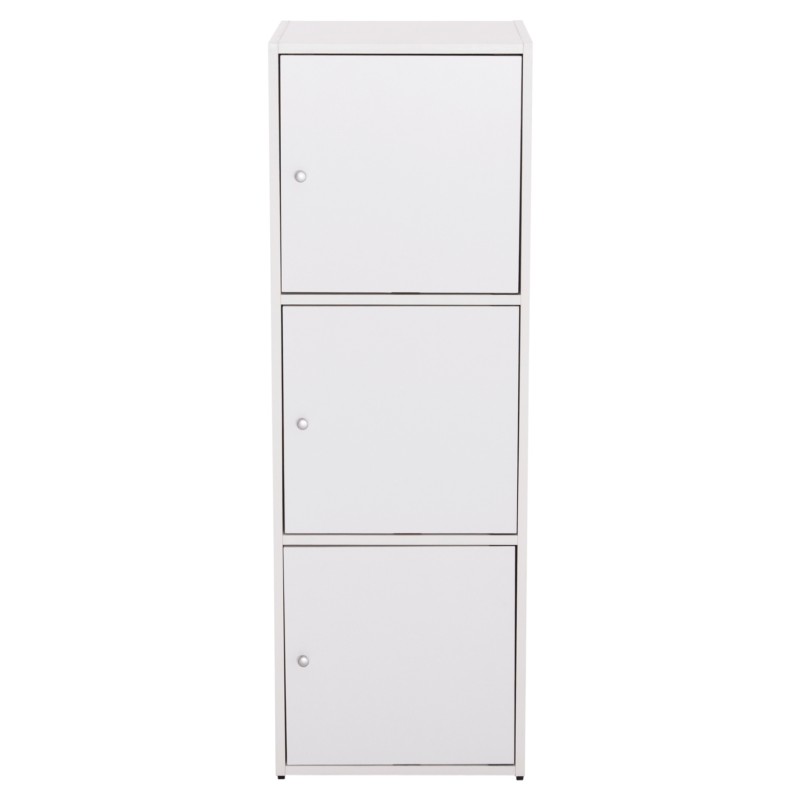 ΝΤΟΥΛΑΠΙ ΜΕ 3 ΑΠΟΘ. ΧΩΡΟΥΣ SORIANO HM9939.01 ΛΕΥΚΗ ΜΕΛΑΜΙΝΗ 40x39x119Υεκ.