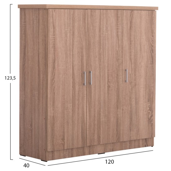 ΝΤΟΥΛΑΠΑ 3ΦΥΛΛΗ ΜΕ ΡΑΦΙΑ FUENTO HM2482.01 SONAMA OAK ΜΕΛΑΜΙΝΗ 120-116x40x123,5Υεκ. ΝΤΟΥΛΑΠΑ 3ΦΥΛΛΗ ΜΕ ΡΑΦΙΑ FUENTO HM2482.01 SONAMA OAK ΜΕΛΑΜΙΝΗ 120-116x40x123,5Υεκ.