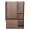 ΝΤΟΥΛΑΠΑ ΜΕ ΚΑΘΡΕΦΤΗ & ΣΥΡΤΑΡΙΑ JARRY HM2485.11 SONAMA OAK ΜΕΛΑΜΙΝΗ 119x48x183Υεκ