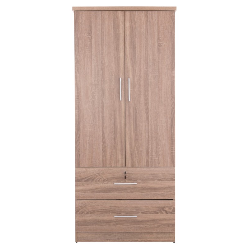 ΝΤΟΥΛΑΠΑ ΜΕ ΣΥΡΤΑΡΙΑ REINA HM2484.11 SONAMA OAK ΜΕΛΑΜΙΝΗ 80x48x183Υεκ.