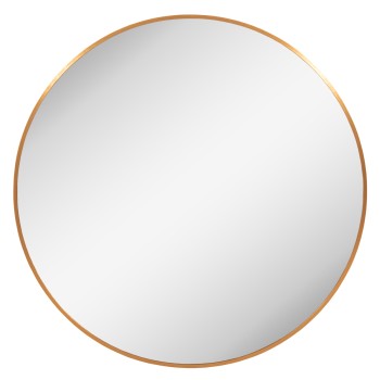 ΚΑΘΡΕΠΤΗΣ ΤΟΙΧΟΥ ΣΕΙΡΑ ARCHER HM4498.30 ΠΛΑΙΣΙΟ ΣΤΡΟΓΓΥΛΟ ΑΛΟΥΜΙΝΙΟΥ ΧΡΥΣΟ Φ80εκ