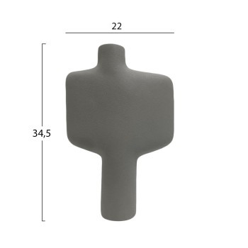 ΕΠΙΤΡΑΠΕΖΙΟ ΚΕΡΑΜΙΚΟ ΔΙΑΚΟΣΜΗΤΙΚΟ ΣΕΙΡΑ ARKEN HM4622.03 ΓΚΡΙ ΜΑΤ 22,5x7,5x34εκ