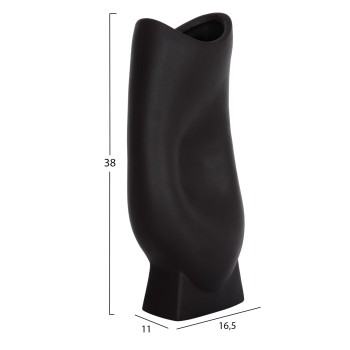 ΕΠΙΤΡΑΠΕΖΙΟ ΚΕΡΑΜΙΚΟ ΔΙΑΚΟΣΜΗΤΙΚΟ ΣΕΙΡΑ GLAΖΕ HM4609.02 ΜΑΥΡΟ ΜΑΤ 16.5x11x38Υεκ