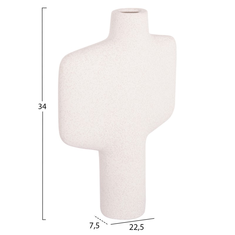 ΕΠΙΤΡΑΠΕΖΙΟ ΚΕΡΑΜΙΚΟ ΔΙΑΚΟΣΜΗΤΙΚΟ ΣΕΙΡΑ ARKEN HM4622.01 ΚΡΥΣΤΑΛΛ.ΥΠΟΛΕΥΚΟ 22.5x7.5x34Υεκ