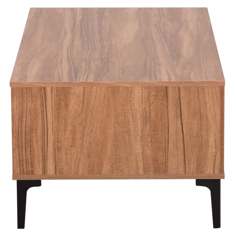 ΤΡΑΠΕΖΙ ΣΑΛΟΝΙΟΥ ΣΕΙΡΑ HARRY HM18007.01 ΜΕΛΑΜΙΝΗ ΦΥΣΙΚΟ ΞΥΛΟΥ-ΜΑΥΡΟ 110x60x43,5Υεκ.