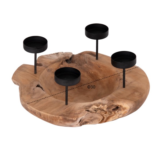 ΕΠΙΤΡΑΠΕΖΙΟ ΚΗΡΟΠΗΓΙΟ/BOWL FRAN HM4390 ΞΥΛΟ ΤΕΑΚ-ΜΕΤΑΛΛΟ 30x30x7-15Υεκ. ΕΠΙΤΡΑΠΕΖΙΟ ΚΗΡΟΠΗΓΙΟ/BOWL FRAN HM4390 ΞΥΛΟ ΤΕΑΚ-ΜΕΤΑΛΛΟ 30x30x7-15Υεκ.