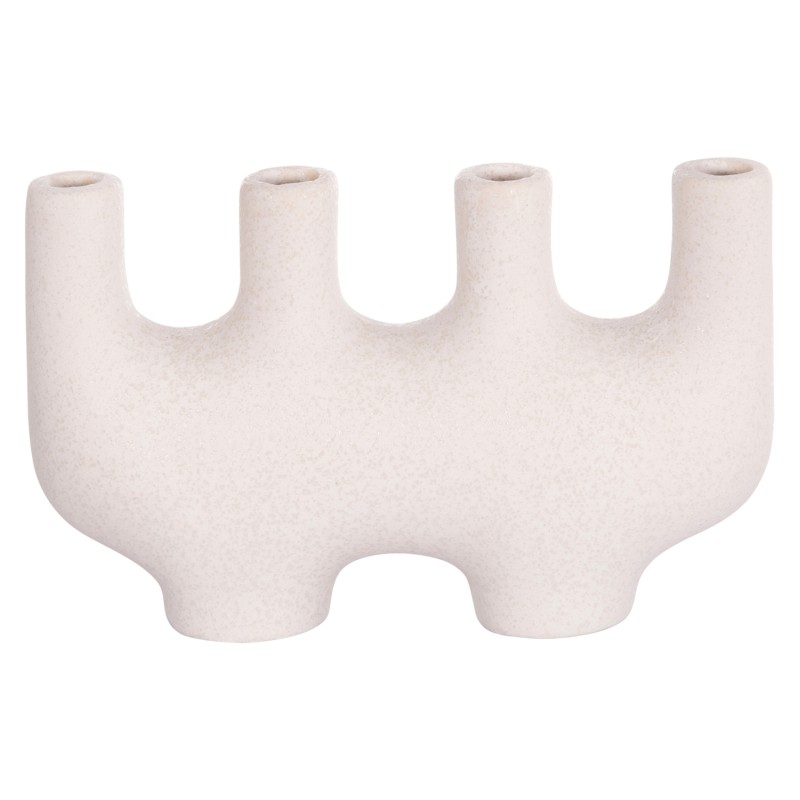 ΕΠΙΤΡΑΠΕΖΙΟ ΚΕΡΑΜΙΚΟ ΔΙΑΚΟΣΜΗΤΙΚΟ MANI HM4641.01 ΥΠΟΛΕΥΚΟ ΚΡΥΣΤΑΛΛΙΚΟ 21x6x13Υεκ