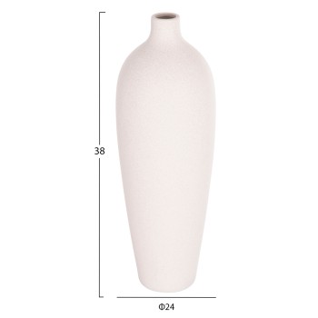 ΕΠΙΤΡΑΠΕΖΙΟ ΚΕΡΑΜΙΚΟ ΔΙΑΚΟΣΜΗΤΙΚΟ GALAD HM4624.01 ΥΠΟΛΕΥΚΟ ΚΡΥΣΤΑΛΛΙΚΟ Φ24x70Υεκ