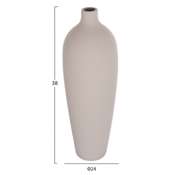 ΕΠΙΤΡΑΠΕΖΙΟ ΚΕΡΑΜΙΚΟ ΔΙΑΚΟΣΜΗΤΙΚΟ GALAD HM4624.03 ΓΚΡΙ ΜΑΤ Φ24x70Υεκ