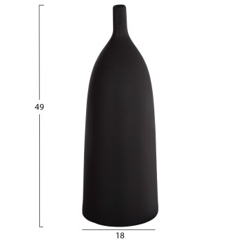 ΕΠΙΤΡΑΠΕΖΙΟ ΚΕΡΑΜΙΚΟ ΔΙΑΚΟΣΜΗΤΙΚΟ GALAD HM4633.02 ΜΑΥΡΟ ΜΑΤ Φ18x49Υ εκ.